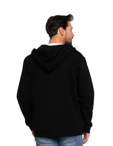 Męska bluza ocieplana na zamek z kapturem - produkt 2