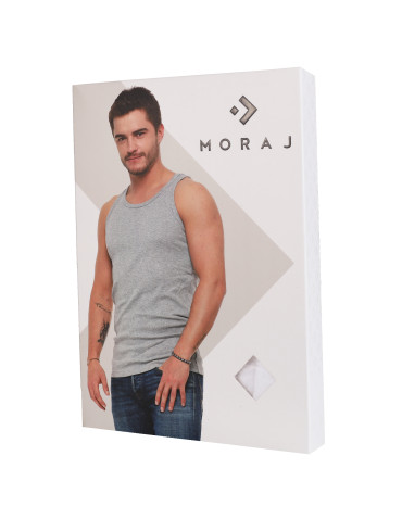 Podkoszulki - Podkoszulka męska bawełniana typu tank top na ramiączkach CZARNY - produkt 7