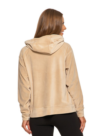 Damska welurowa bluza z kapturem - produkt 2