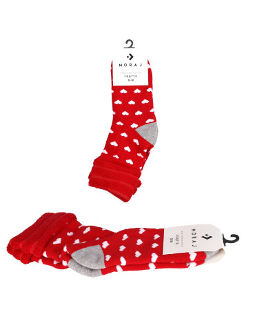 Ciepłe skarpetki damskie Frotte z motywem świątecznym - produkt 2