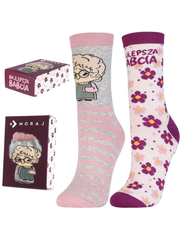 Zestaw skarpetek damskich Najlepsza Babcia 2-pak