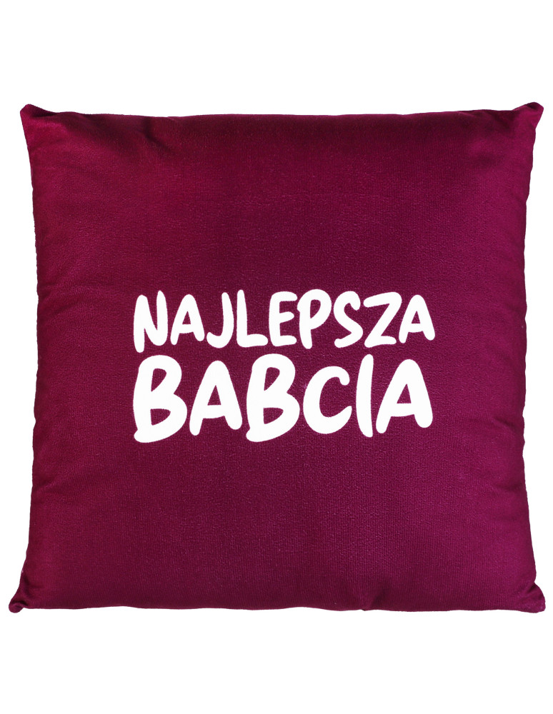 Poduszki dekoracyjne - Poduszka dekoracyjna Najlepsza Babcia na prezent RÓŻOWY - produkt moraj.pl 1