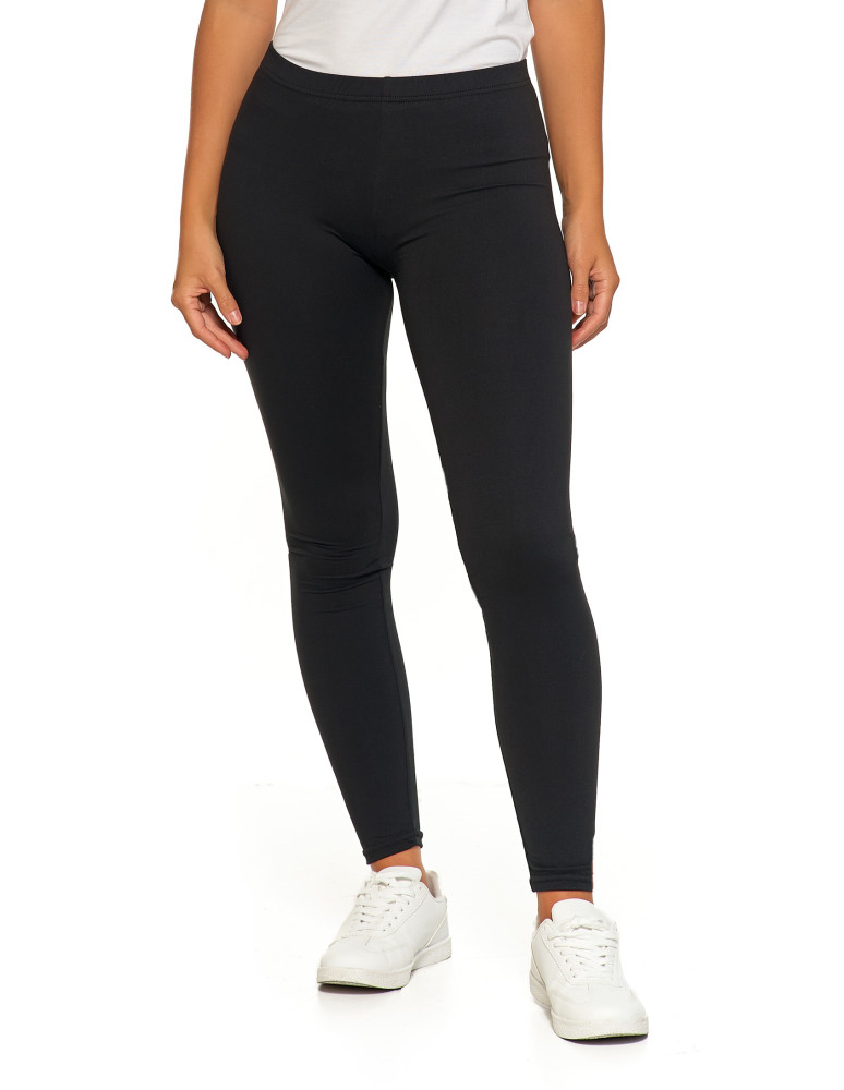 Legginsy damskie - Klasyczne czarne legginsy damskie peach touch CZARNY - produkt moraj.pl 2