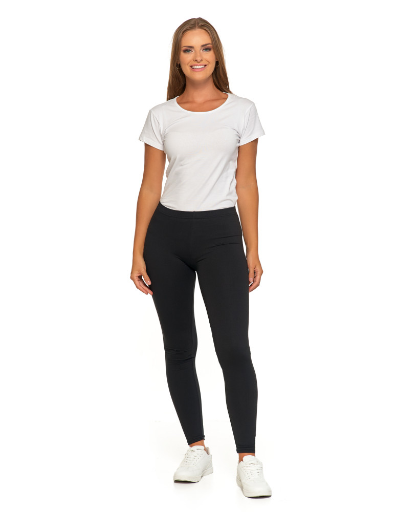 Legginsy damskie - Klasyczne czarne legginsy damskie peach touch CZARNY - produkt moraj.pl 3