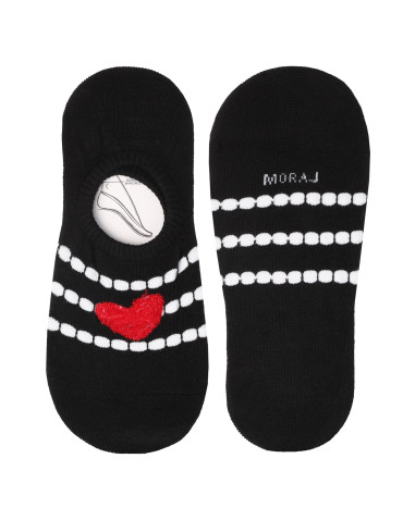 Niskie stopki - Damskie skarpetki niskie stopki walentynkowy motyw serc 3-pa WIELOKOLOROWY - produkt 4