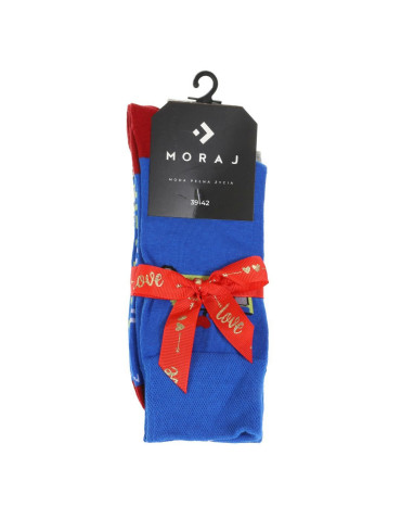 Skarpetki długie - Skarpety męskie zabawny wzór walentynkowy 2-pak WIELOKOLOROWY - produkt 3