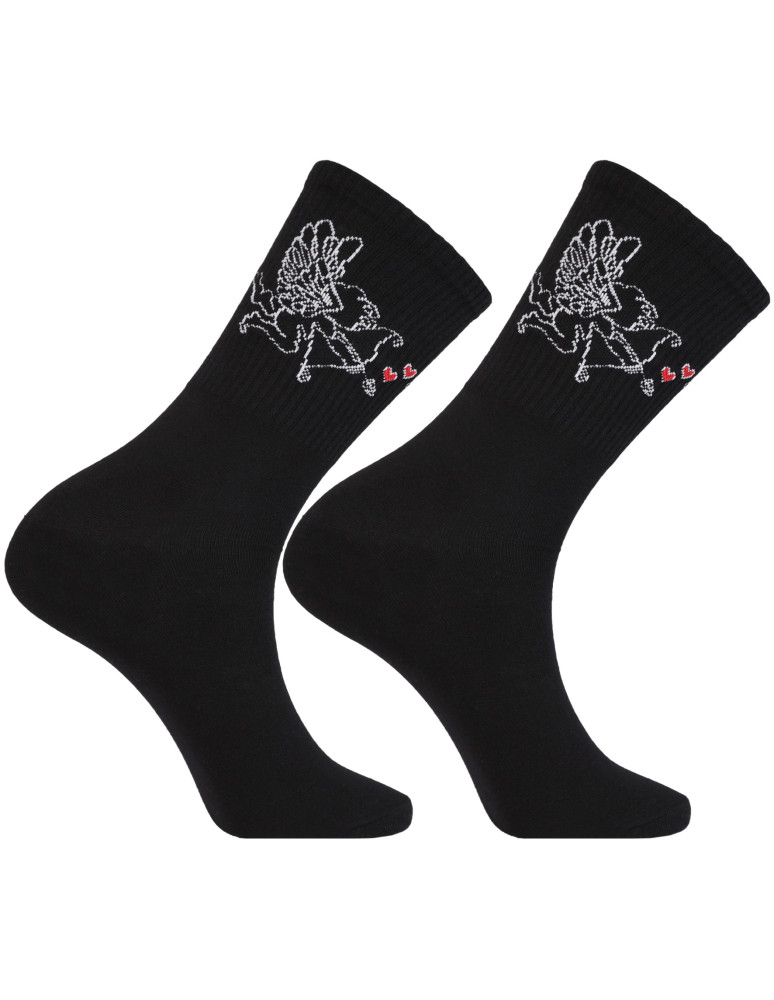 Skarpetki długie - Męskie skarpety długie z motywem anioła i serc 3-pak WIELOKOLOROWY  - produkt moraj.pl 2