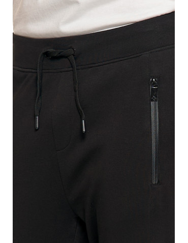 Spodnie męskie - Męskie spodnie dresowe joggery z kieszeniami CZARNY - produkt 5