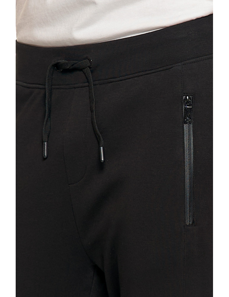 Spodnie męskie - Męskie spodnie dresowe joggery z kieszeniami CZARNY - produkt moraj.pl 5