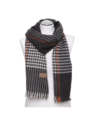 Męski szal na jesień i zimę w pepitkę