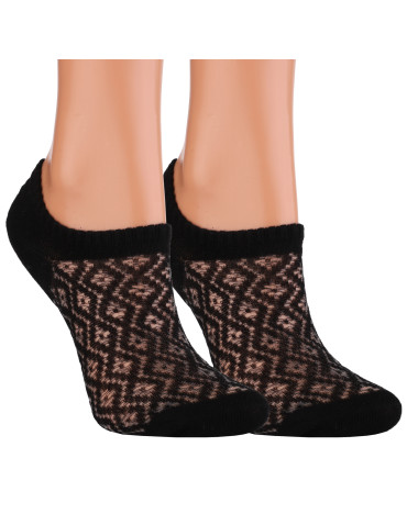 Damskie skarpetki ażurowe niskie stopki 3-pak  - produkt 2
