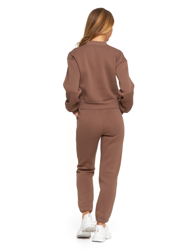 Bluzy damskie - Damska bluza bomberka ocieplana z napami MOKKA - produkt moraj.pl 3