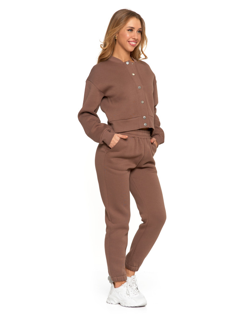 Bluzy damskie - Damska bluza bomberka ocieplana z napami MOKKA - produkt moraj.pl 5