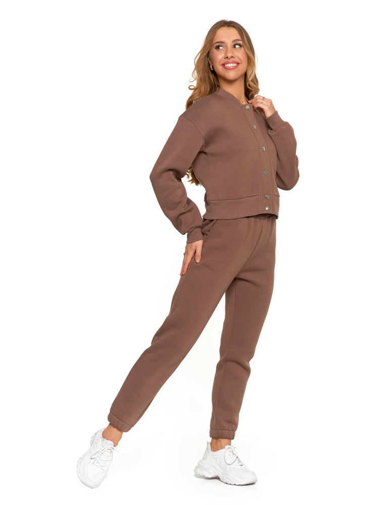 Bluzy damskie - Damska bluza bomberka ocieplana z napami MOKKA - produkt moraj.pl 6