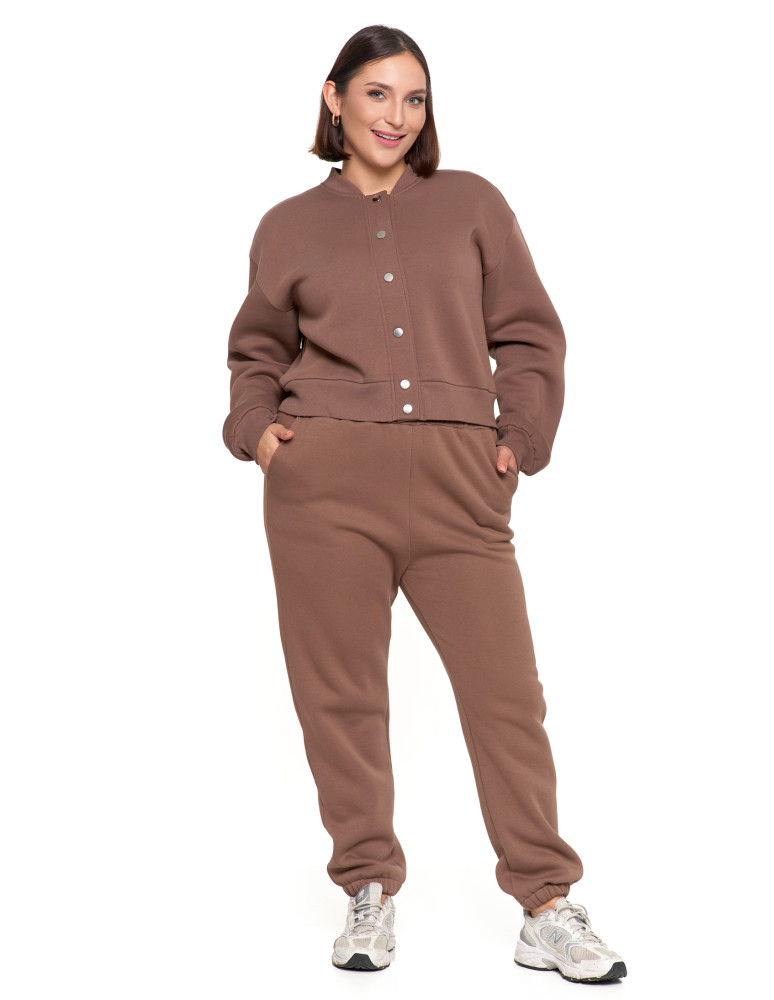 Bluzy damskie - Damska bluza bomberka ocieplana z napami MOKKA - produkt moraj.pl 8