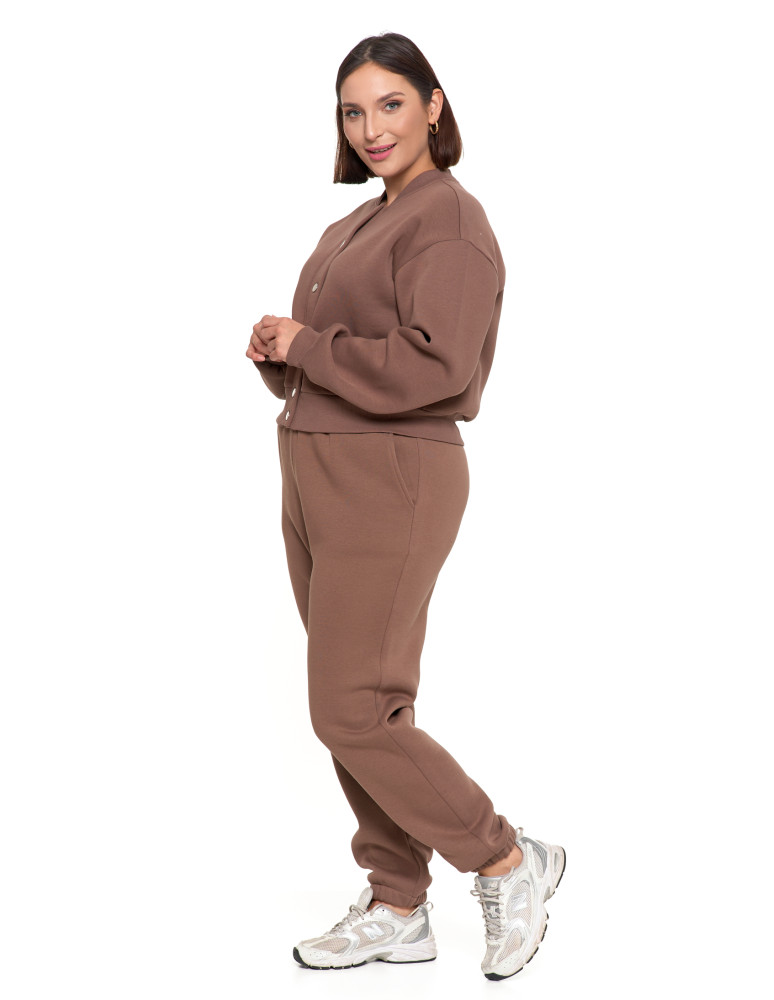 Bluzy damskie - Damska bluza bomberka ocieplana z napami MOKKA - produkt moraj.pl 9