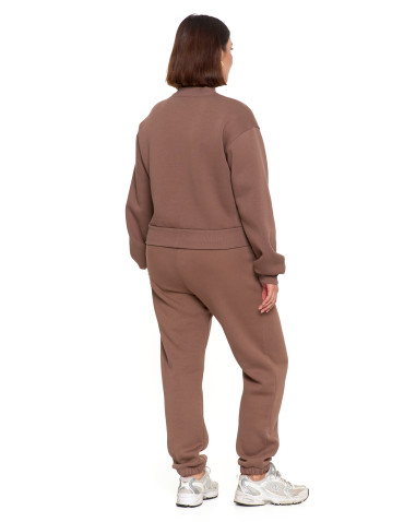 Bluzy damskie - Damska bluza bomberka ocieplana z napami MOKKA - produkt 11