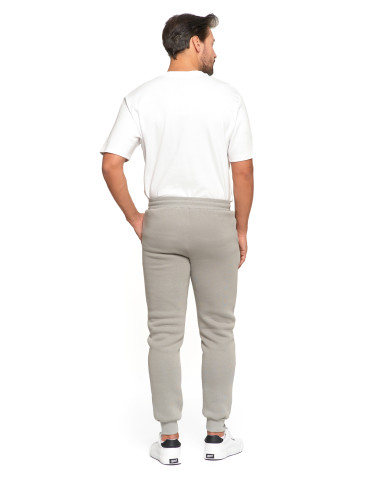 Męskie spodnie dresowe joggery ocieplane z kieszeniami - produkt 2