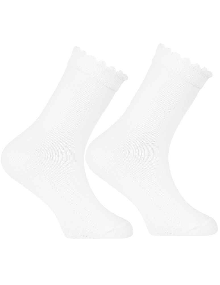 Za kostkę - Dziewczęce skarpetki za kostkę z falbanką 3-pak WIELOKOLOROWY - produkt moraj.pl 4