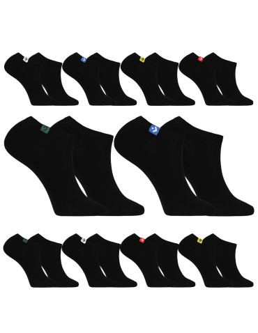 Męskie skarpetki stopki z kolorowymi oznaczeniami 10-pak
