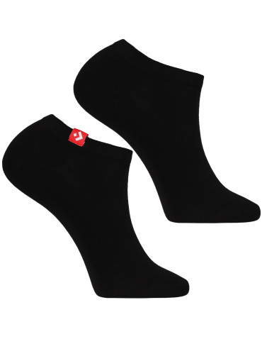 Stopki - Męskie skarpetki stopki z kolorowymi oznaczeniami 10-pak CZARNY - produkt 3