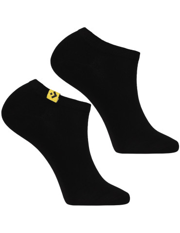 Stopki - Męskie skarpetki stopki z kolorowymi oznaczeniami 10-pak CZARNY - produkt 4