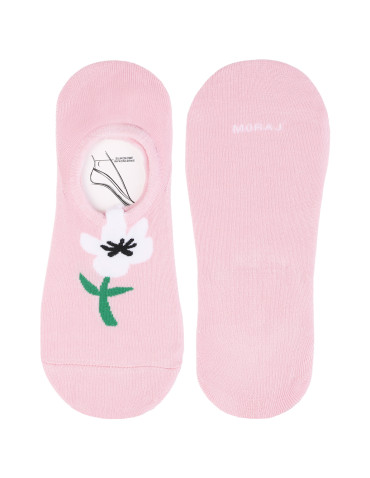 Skarpetki damskie stopki niskie z kwiatowym motywem 3-pak - produkt 2