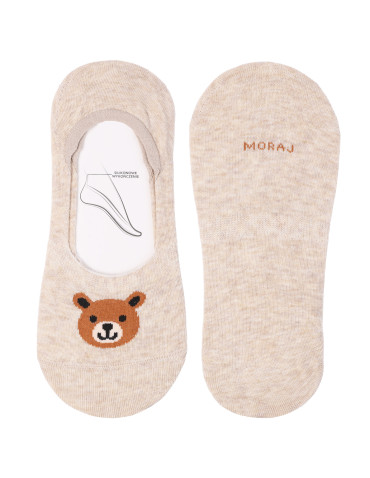 Niskie stopki - Skarpetki damskie stopki niskie z wzorami zwierząt 3-pak WIELOKOLOROWY - produkt 3