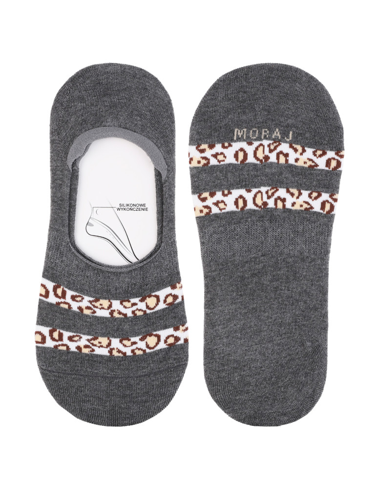 Niskie stopki - Skarpetki damskie niskie stopki z panterkowym wzorem 12-pak WIELOKOLOROWY - produkt moraj.pl 3