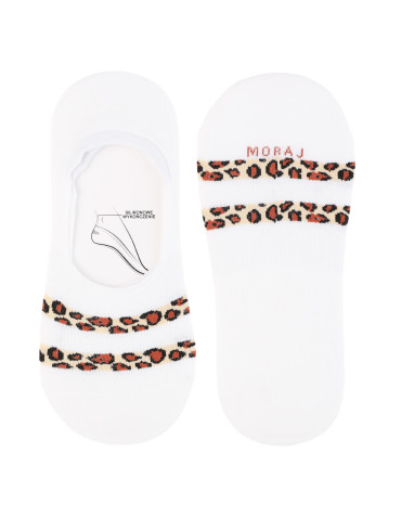 Niskie stopki - Skarpetki damskie niskie stopki z panterkowym wzorem 12-pak WIELOKOLOROWY - produkt 4