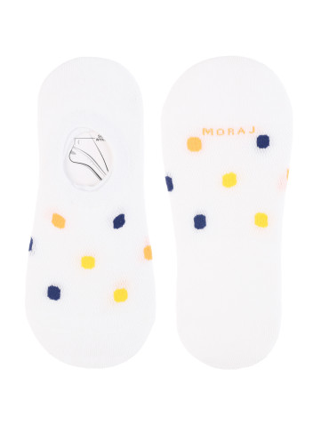 Niskie stopki - Damskie skarpetki stopki niskie w kolorowe kropki 12-pak WIELOKOLOROWY - produkt 3