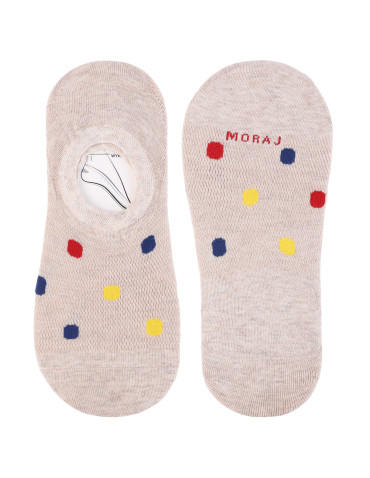 Niskie stopki - Damskie skarpetki stopki niskie w kolorowe kropki 12-pak WIELOKOLOROWY - produkt 4