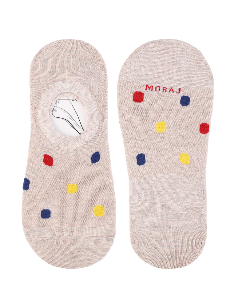 Niskie stopki - Damskie skarpetki stopki niskie w kolorowe kropki 12-pak WIELOKOLOROWY - produkt moraj.pl 4