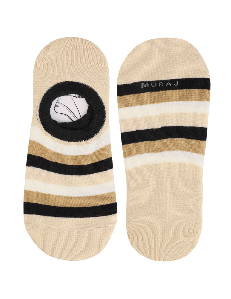 Niskie stopki - Skarpetki damskie stopki czarne w panterkę i paski 3-pak WIELOKOLOROWY  - produkt moraj.pl 4