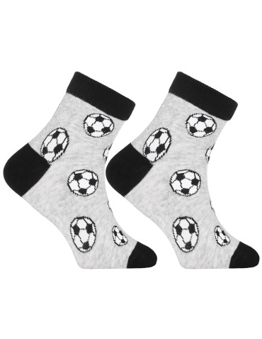 Chłopięce skarpetki za kostkę z motywem piłkarskim 3-pak  - produkt 2