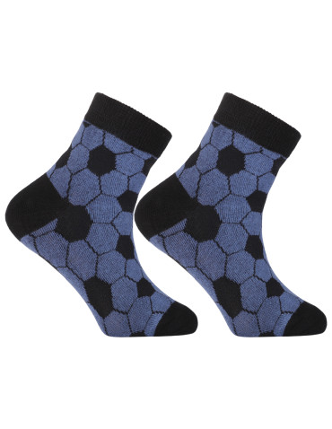 Za kostkę - Chłopięce skarpetki za kostkę z motywem piłkarskim 3-pak WIELOKOLOROWY - produkt 3