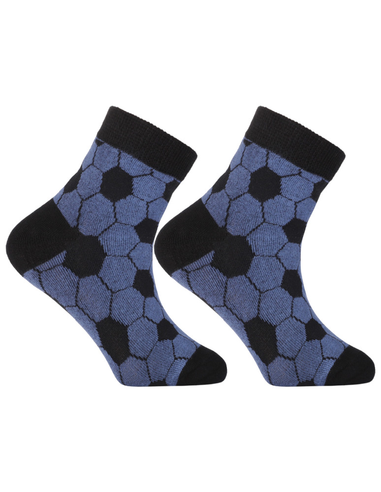 Za kostkę - Chłopięce skarpetki za kostkę z motywem piłkarskim 3-pak WIELOKOLOROWY  - produkt moraj.pl 3